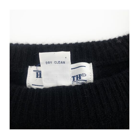 Hasting & Smith Black Wool Angora Ribbed Sweater Women’s Small Vintage - Picture 6 of 10